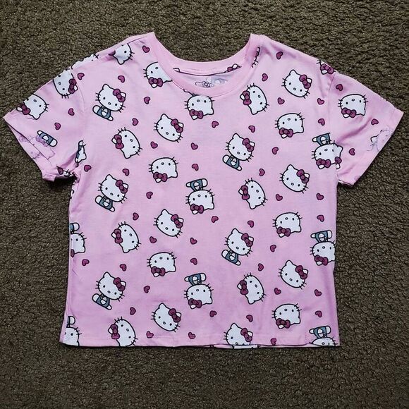 Hello Kitty Sanrio Pink Short Sleeve T-Shirt -G - Picture 2 of 3
